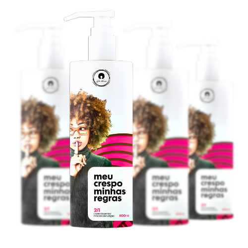 Kit com 4 Cremes de Pentear Meu Crespo Minhas Regras